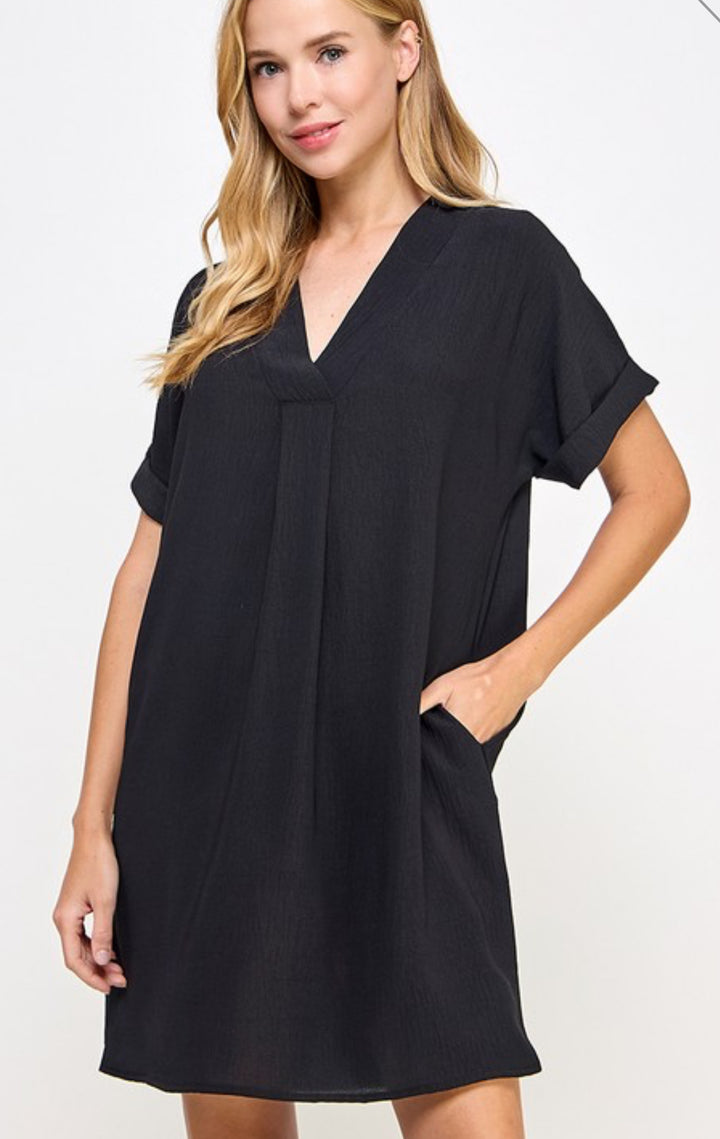 Not So Basic V Neck Dress