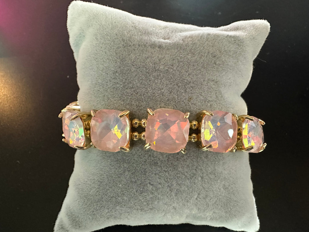 Square Faceted Stone Bracelets
