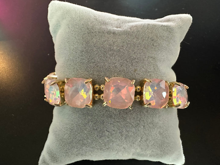Square Faceted Stone Bracelets