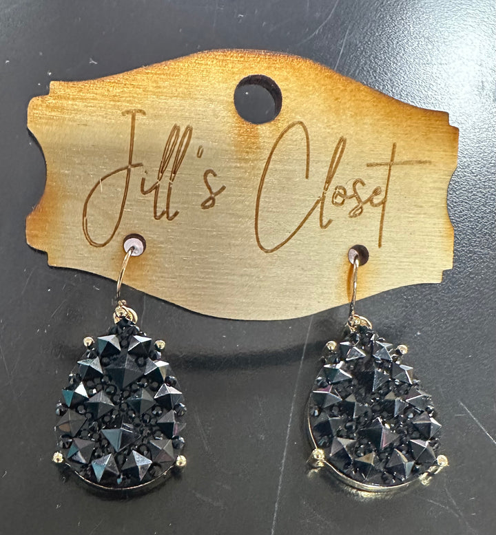 Teardrop Bling Earrings