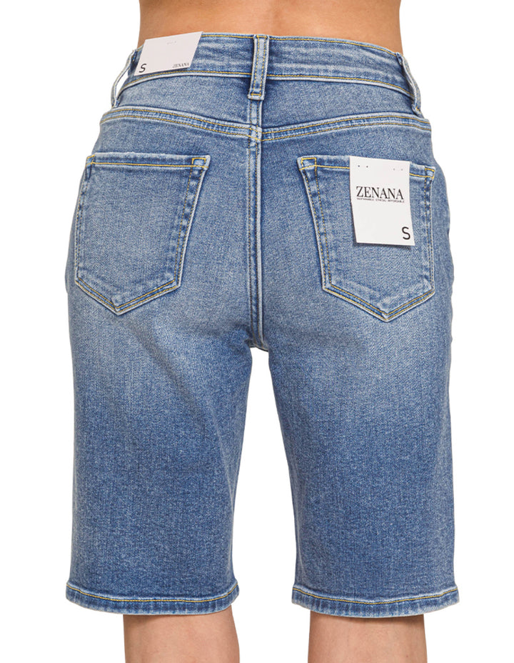 Denim Bermuda Shorts