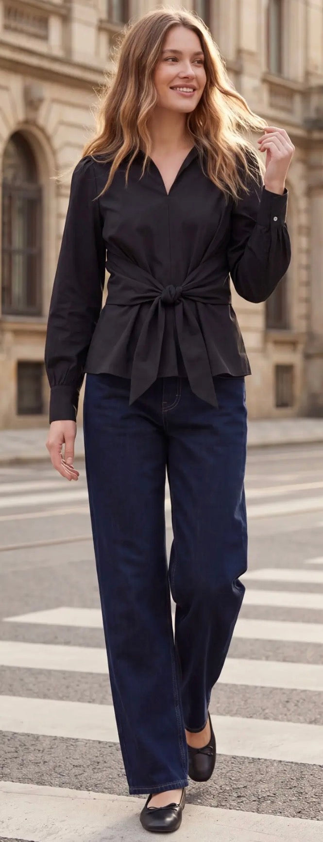 Jennifer’s Front-Tie Blouse