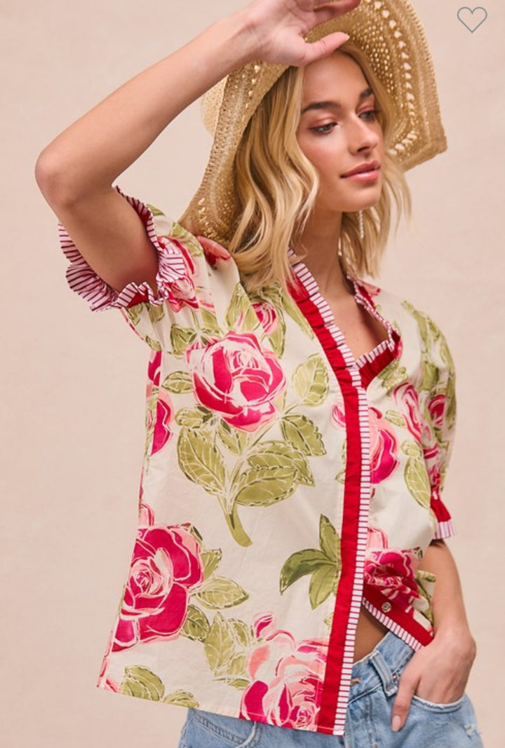 Run for the Roses Blouse