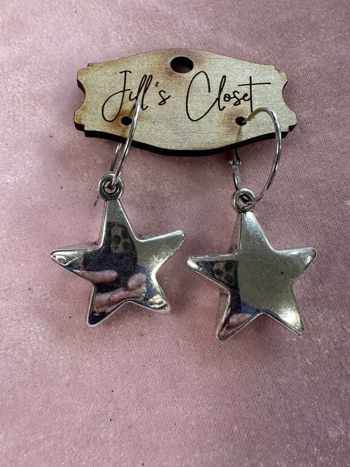 Silver Western Earrings