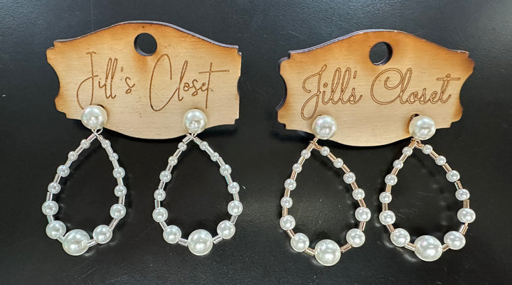 Pearl Loop Earrings
