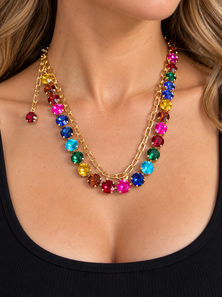 Faceted Stone Belt or Necklace