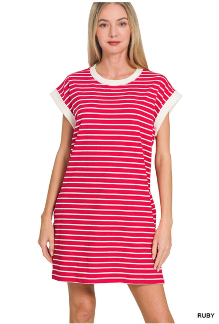 Banded T-Shirt Dress