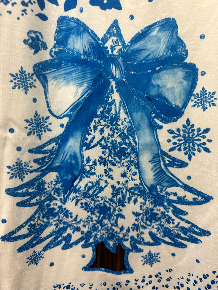 It’ll be A Blue Christmas Blouse