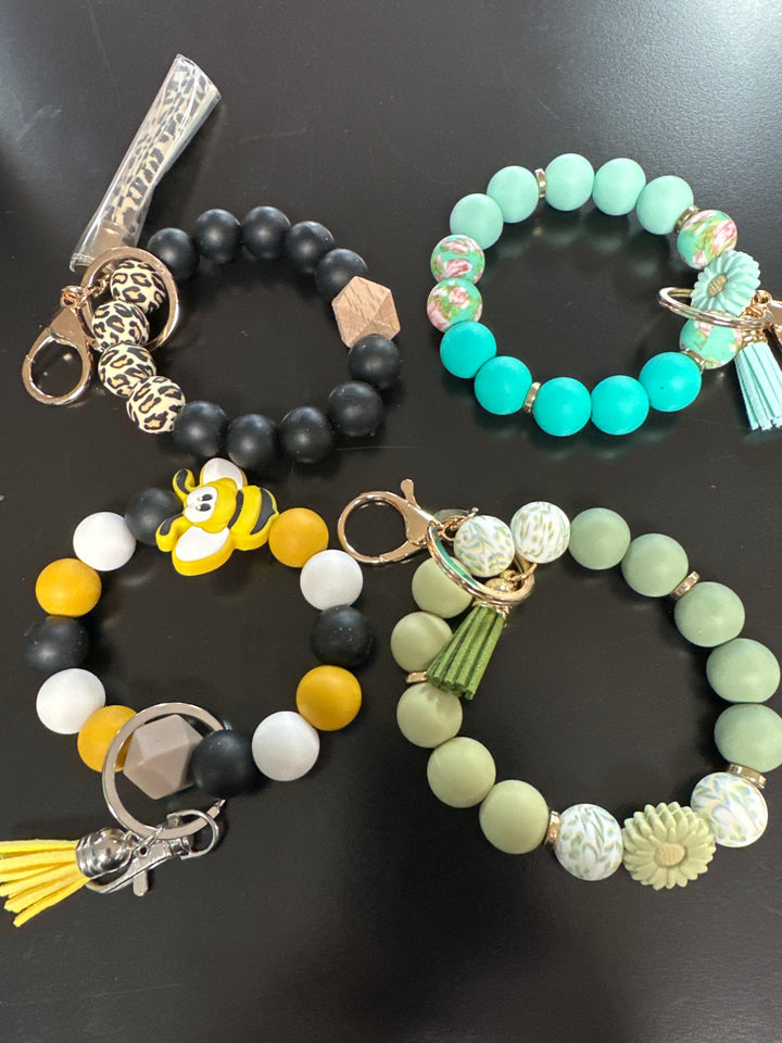 Beaded Keychain Wristlet