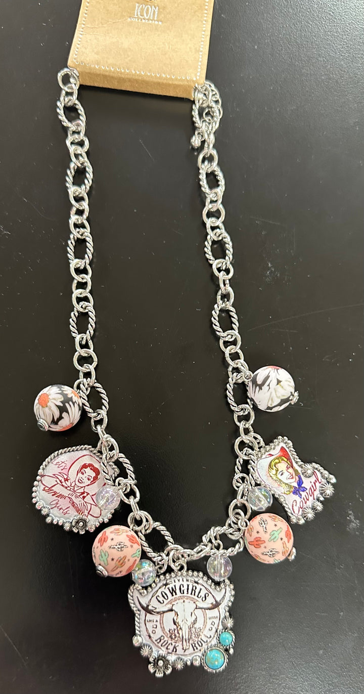 Rock n’ Roll Cowgirl Necklace or Earrings