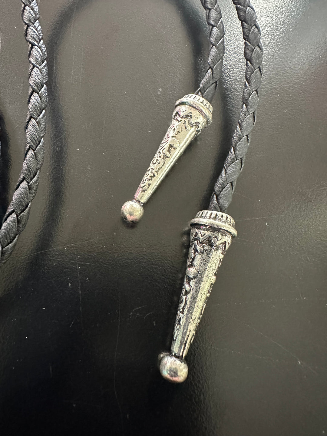 Bling & Turquoise Bolo w/ Earrings