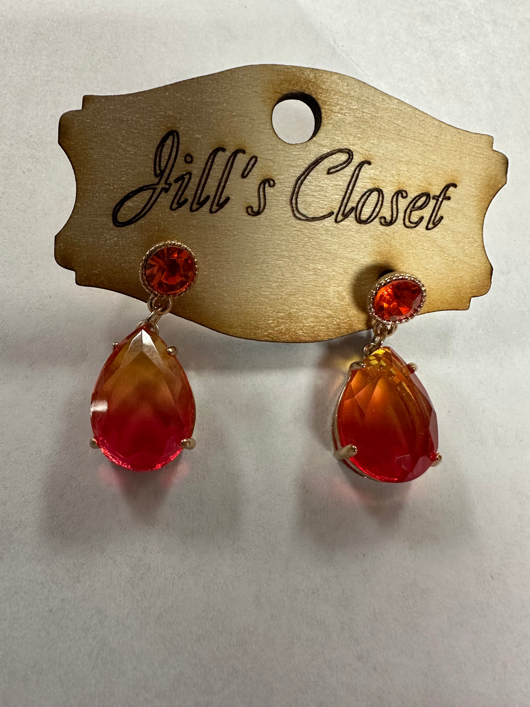 Ombre’ Teardrop Stud Earrings