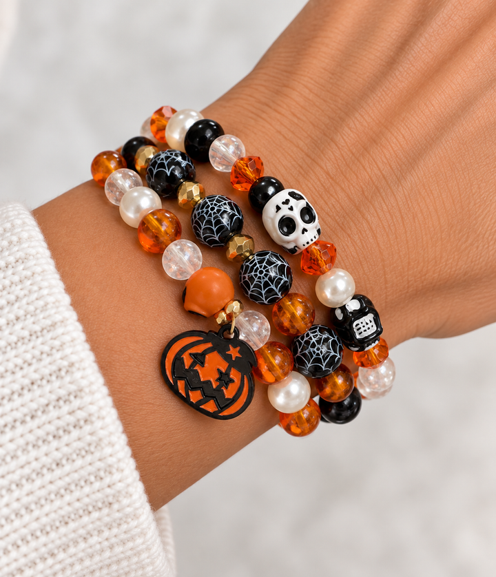 Triple Stack Halloween Bracelet