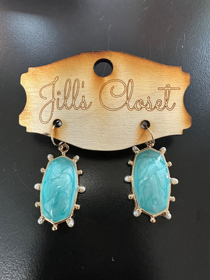 Marbled Drop Earrings