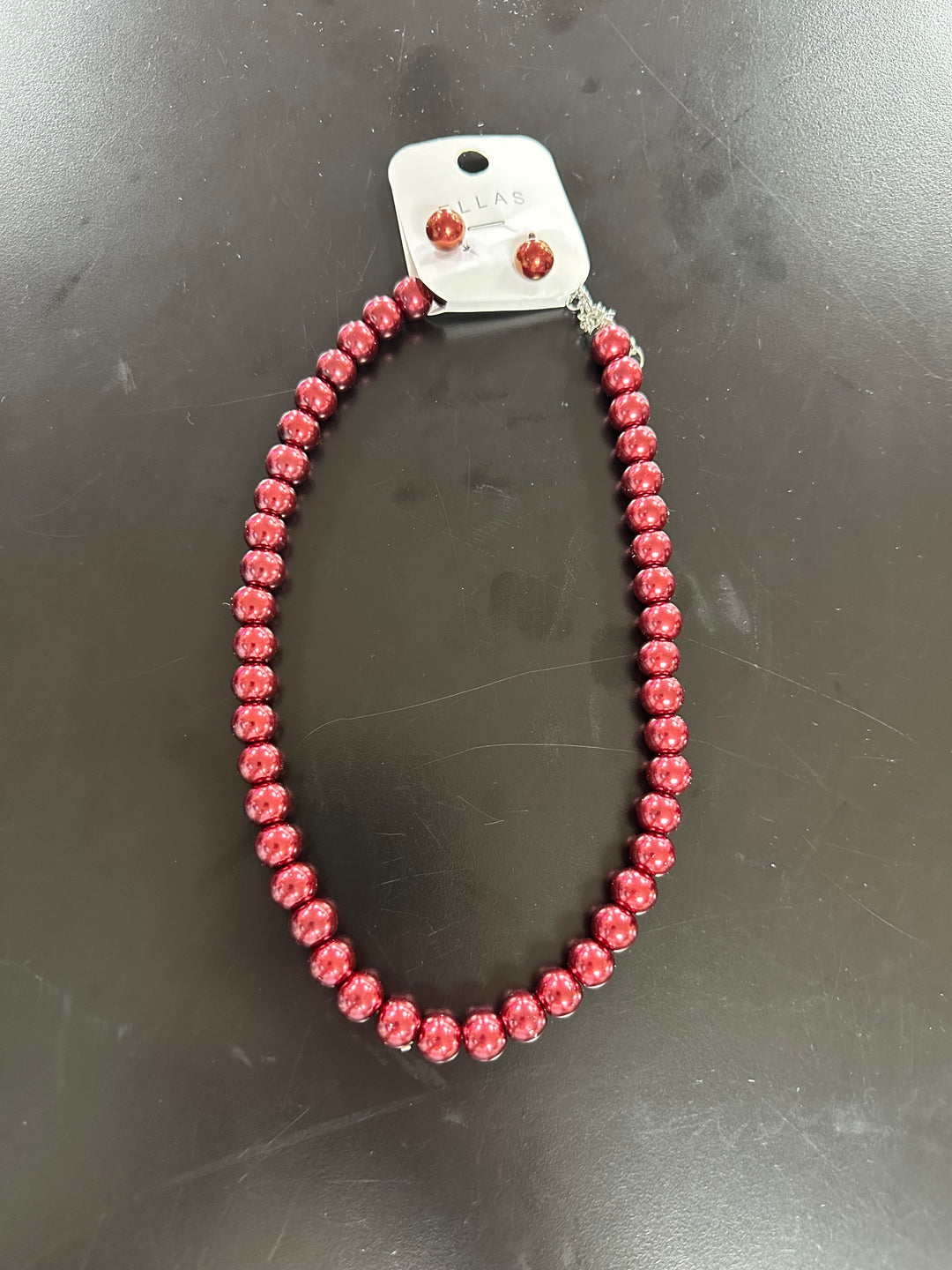 Colored Pearls Necklace & Earrings set