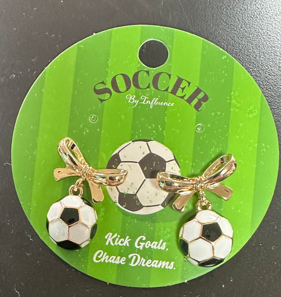 Soccer earrings