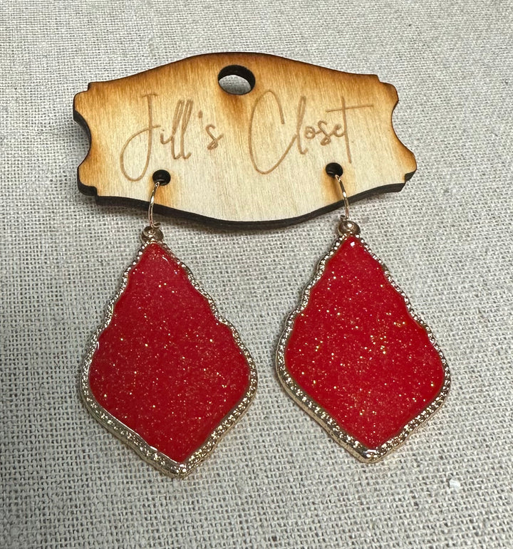 Glitter Drop Earrings