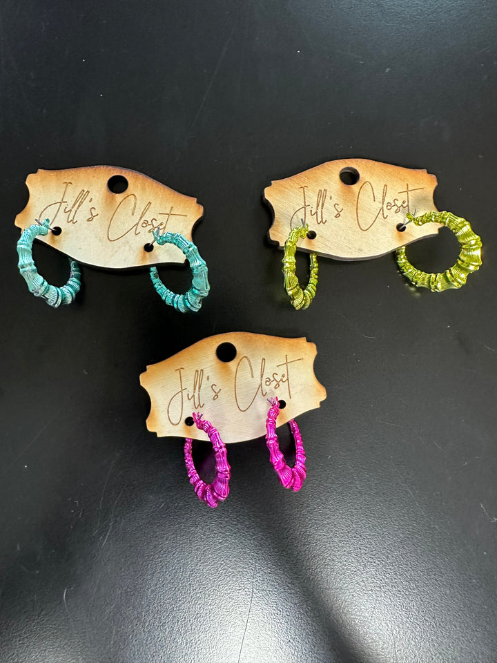 Metallic Hoop Earrings