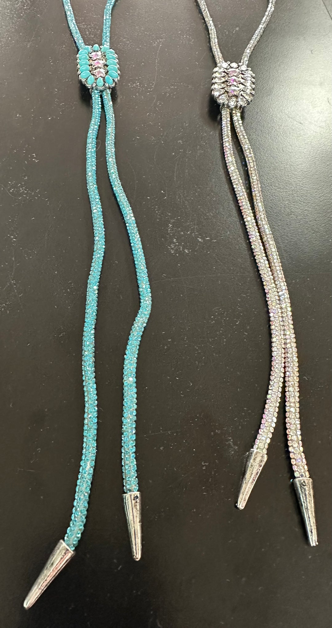 Bling Bolo Tie Necklace