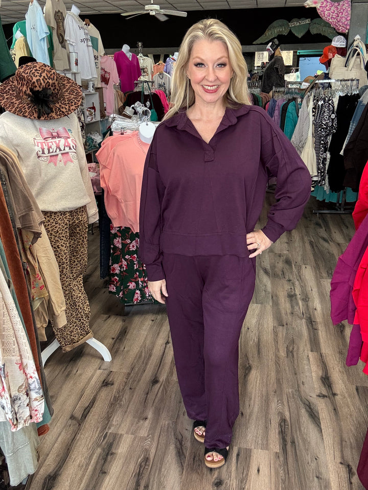 Plum pretty 2 pc Set