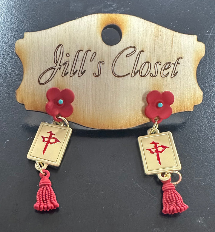 Mahjong Necklace or Earrings