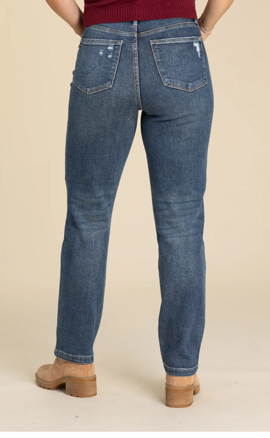 Judy Blue HW Rigid Magic Straight Jeans