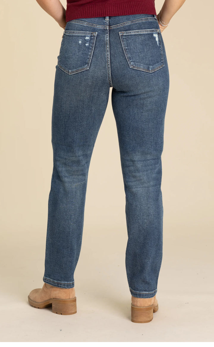 Judy Blue HW Rigid Magic Straight Jeans