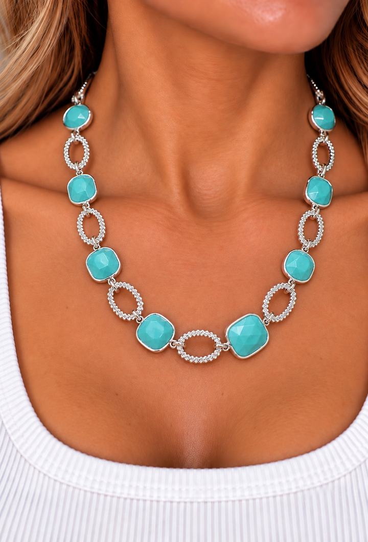Bling & Chain Necklace