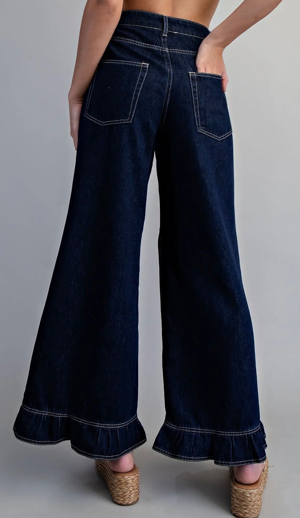 Ruffle Me Denim Pants