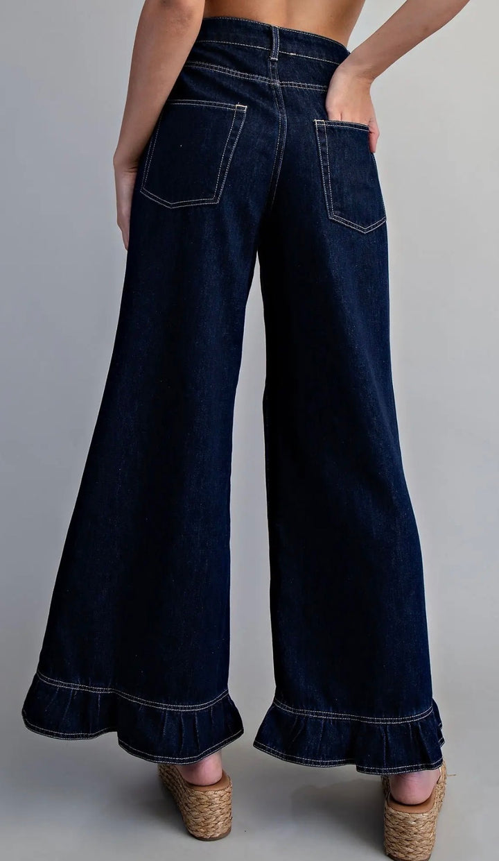 Ruffle Me Denim Pants