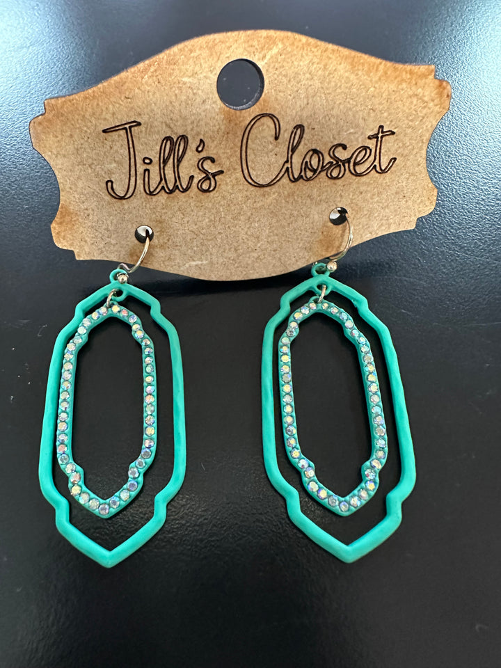 Double Drop Bling Earrings