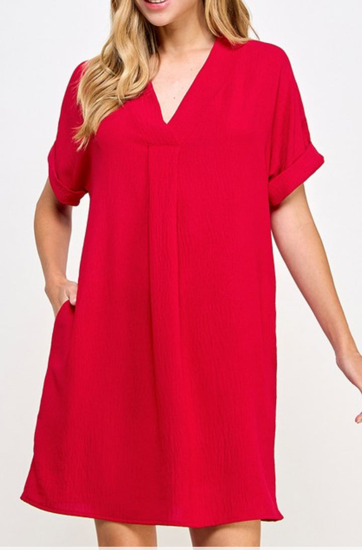 Not So Basic V Neck Dress