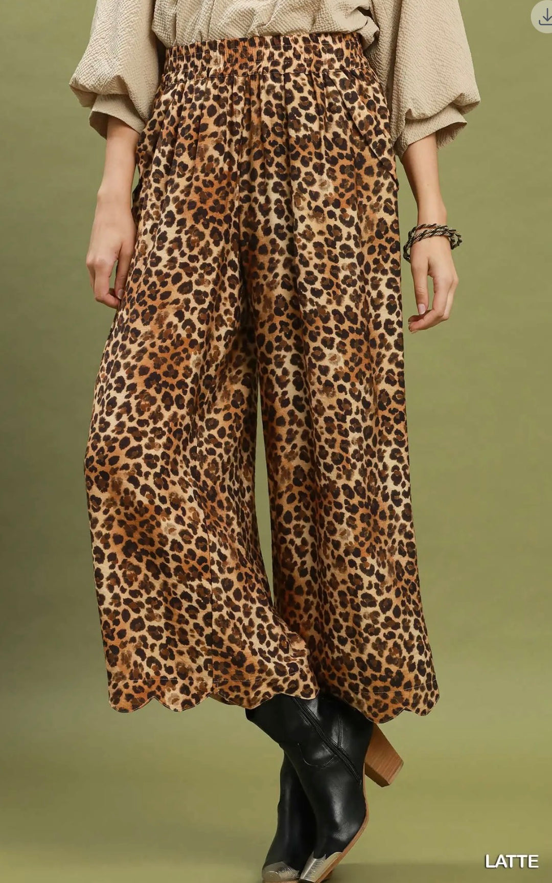 Lisa’s Wide Leg Leopard Pants