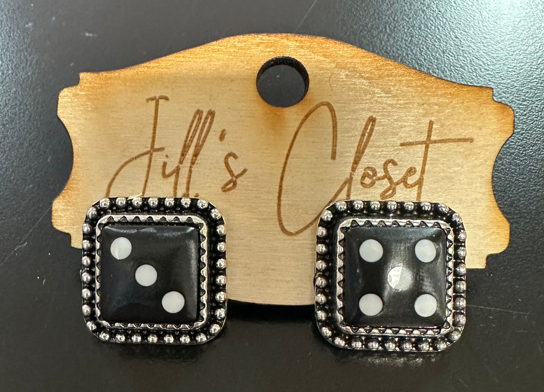 Dice Stud Earrings
