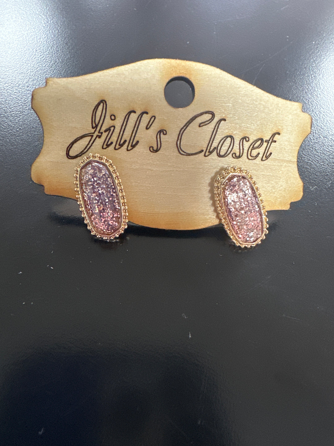 Glitter Stud Earrings