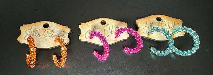 Twisted Hoop Earrings