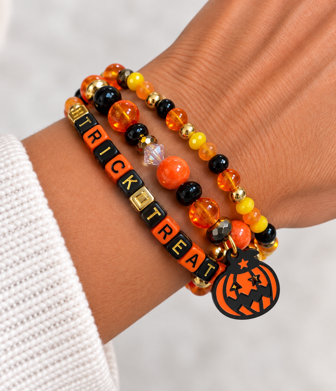 Triple Stack Halloween Bracelet