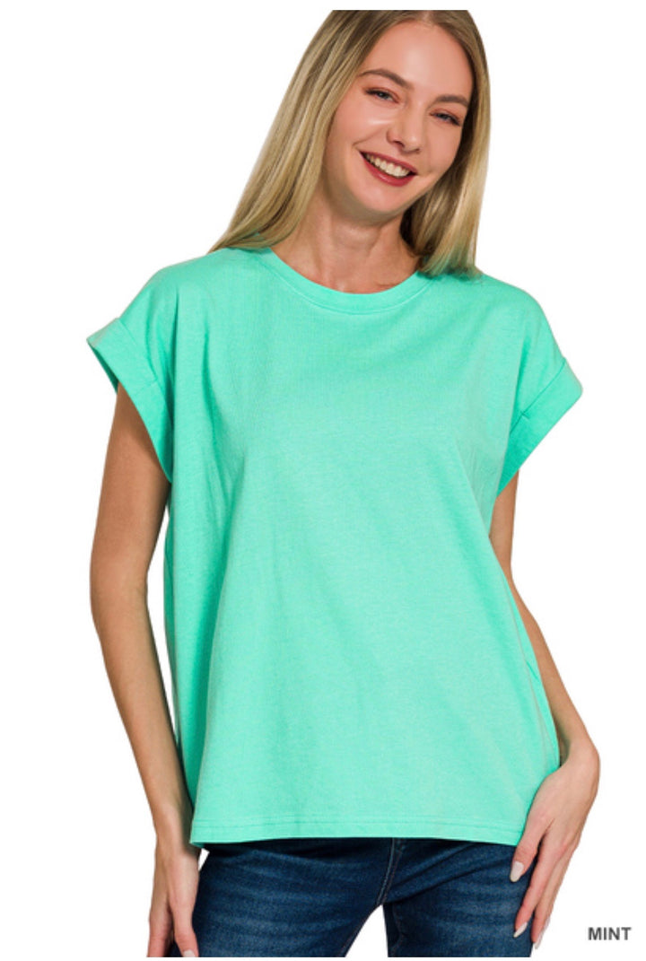 Folded Sleeve T-Shirt