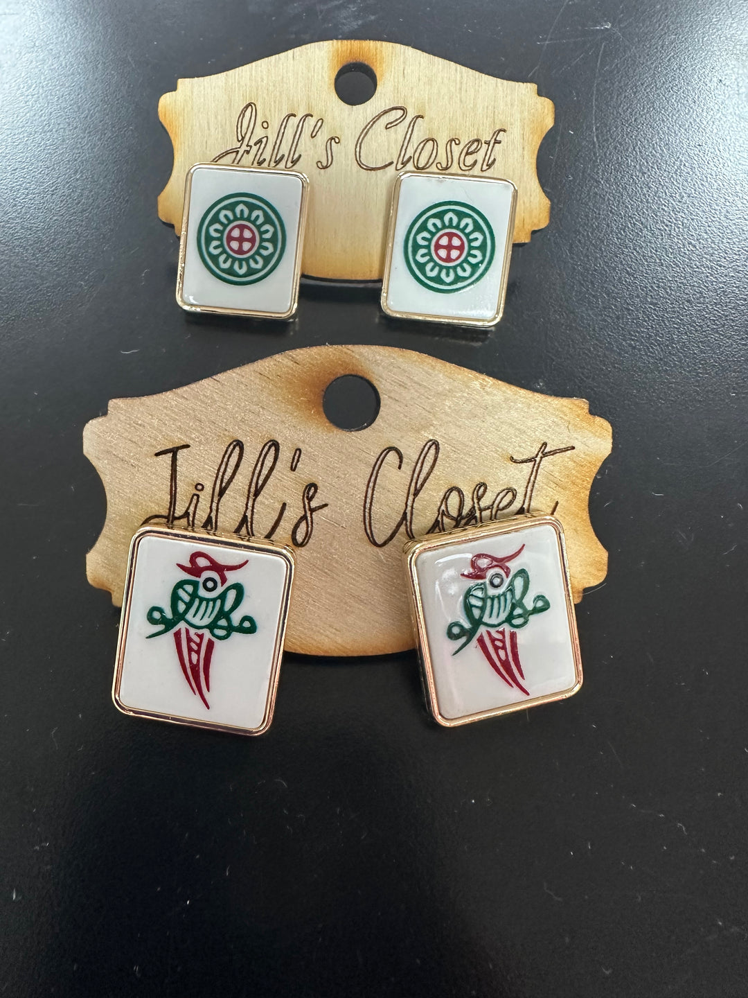 Mahjong Necklace or Earrings