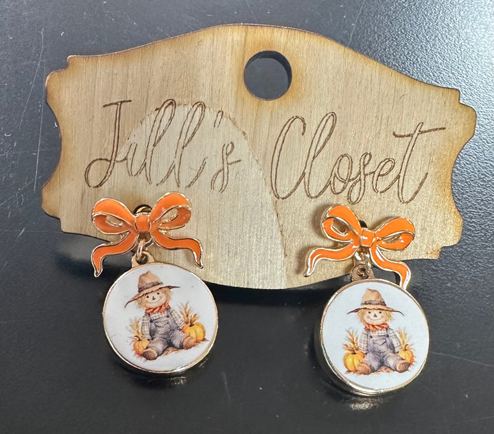 Thanksgiving Bow Earrings