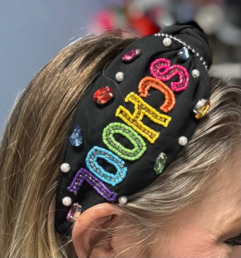 Teacher / School Beaded Headband