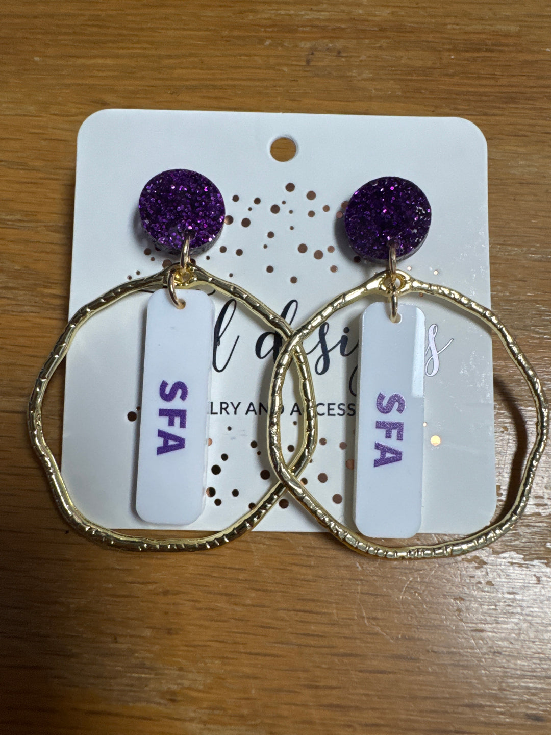 Game Day Circle School Earrings