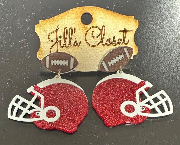 Football Helmet Stud Earrings