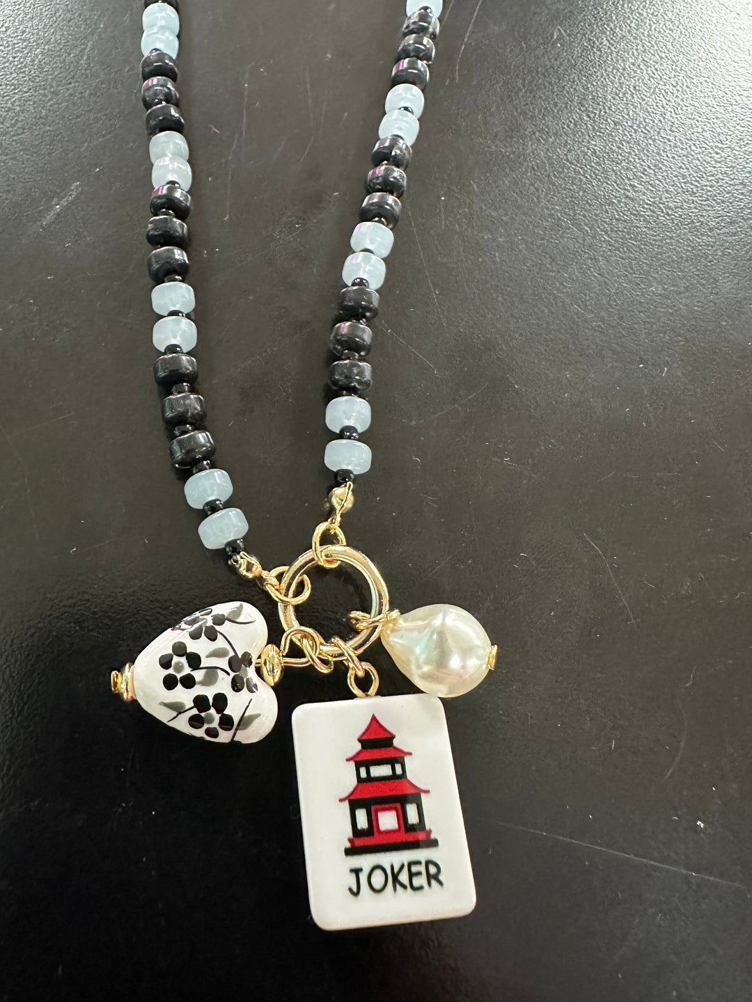 Mahjong Tile Charm Necklace