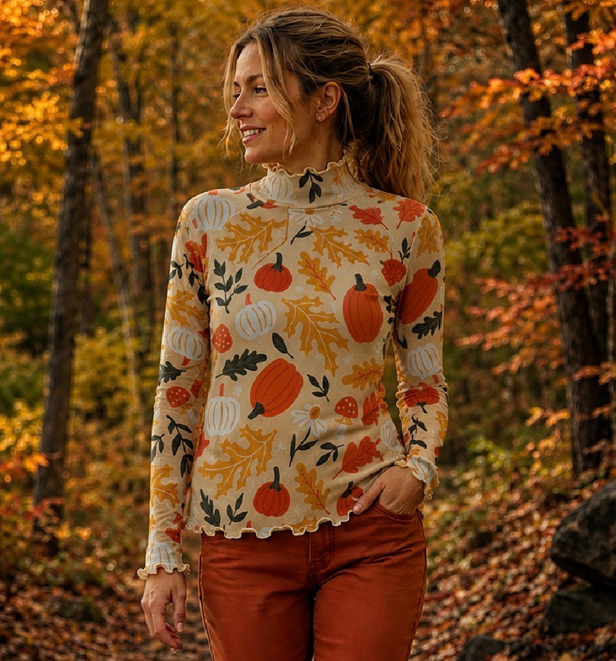 Fall in Line Mesh Top