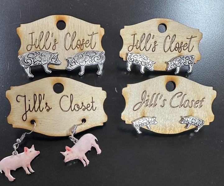 Show Farm Animal Earrings