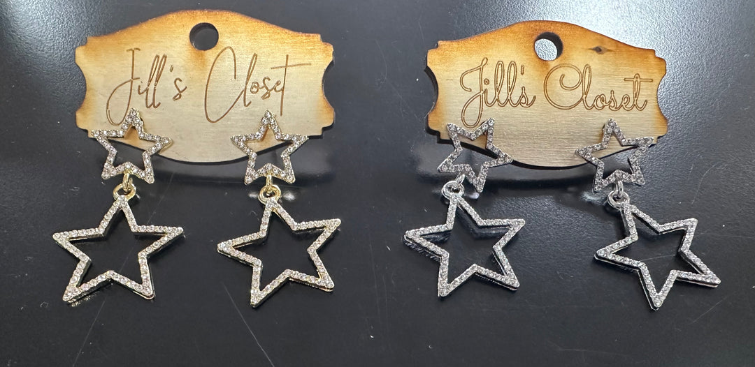 Double Star Stud earrings