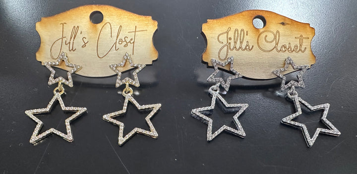 Double Star Stud earrings