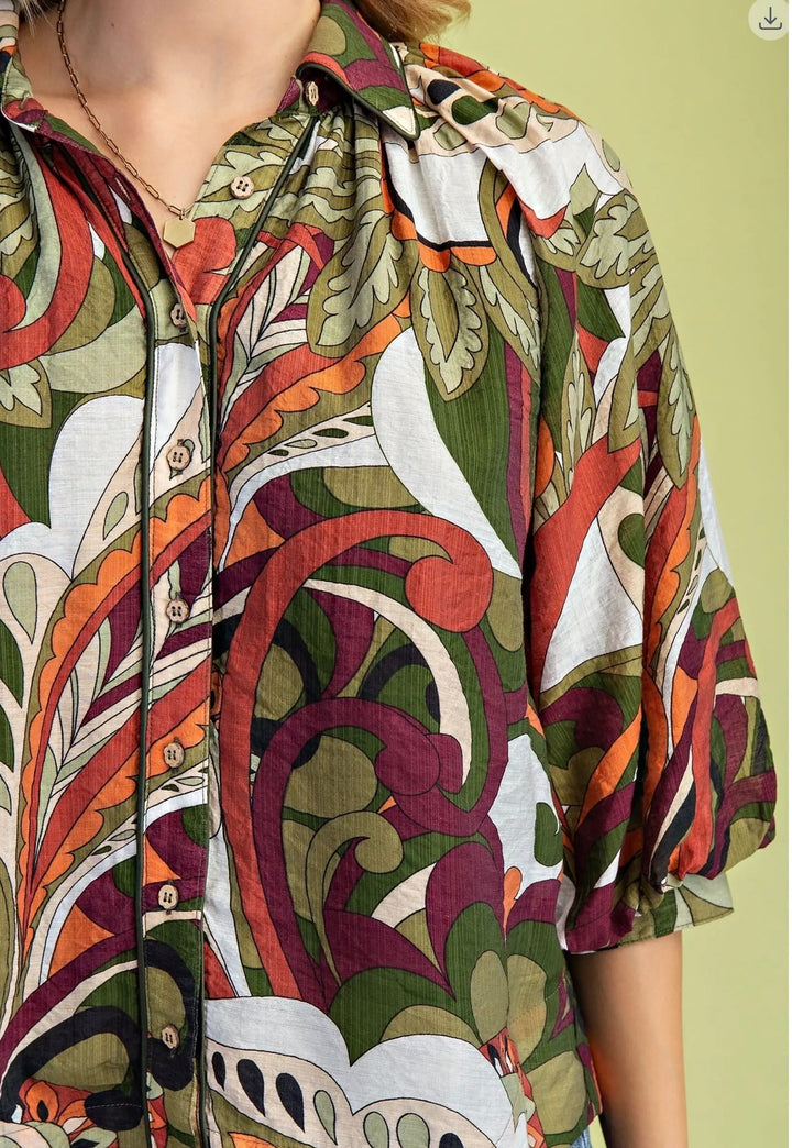 Olive Grove Blouse