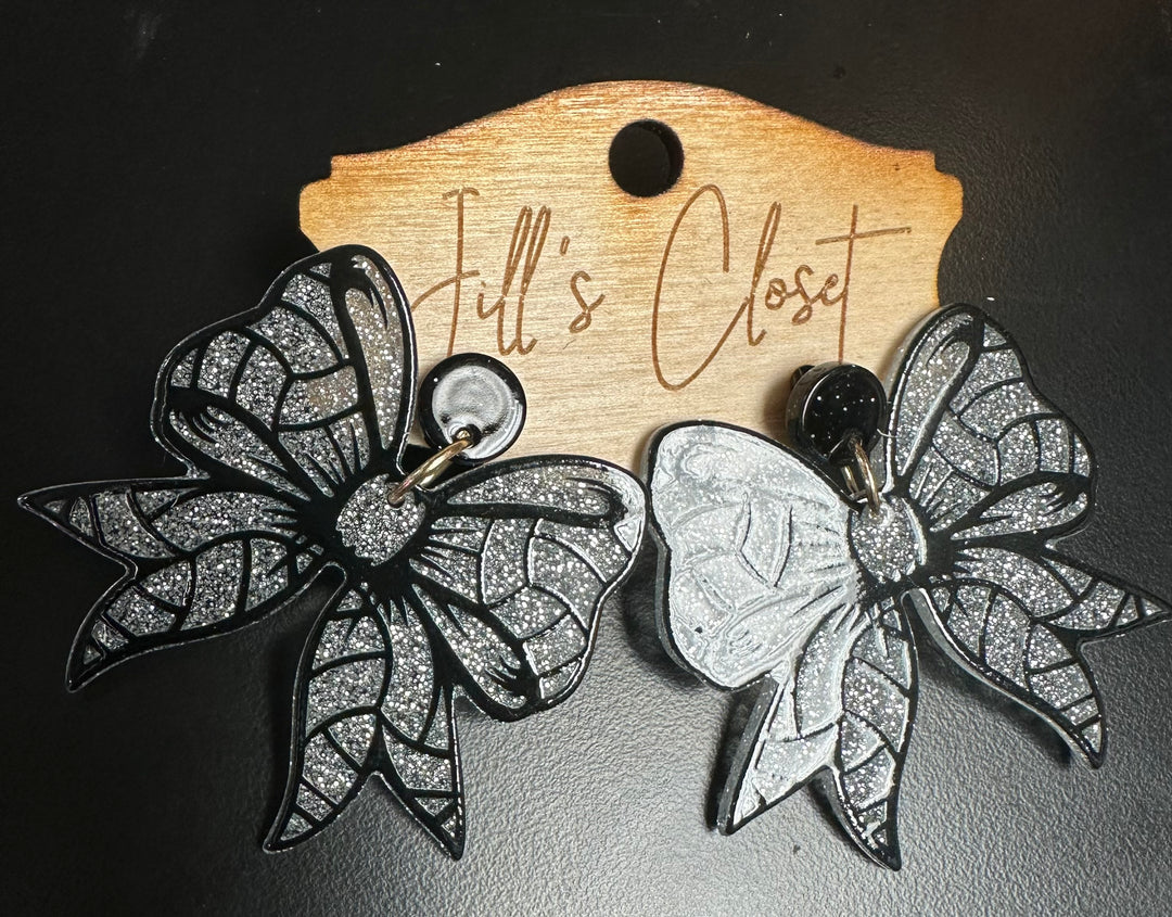 Sports Bow Earrings
